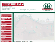 Tablet Screenshot of henryhillfarm.com